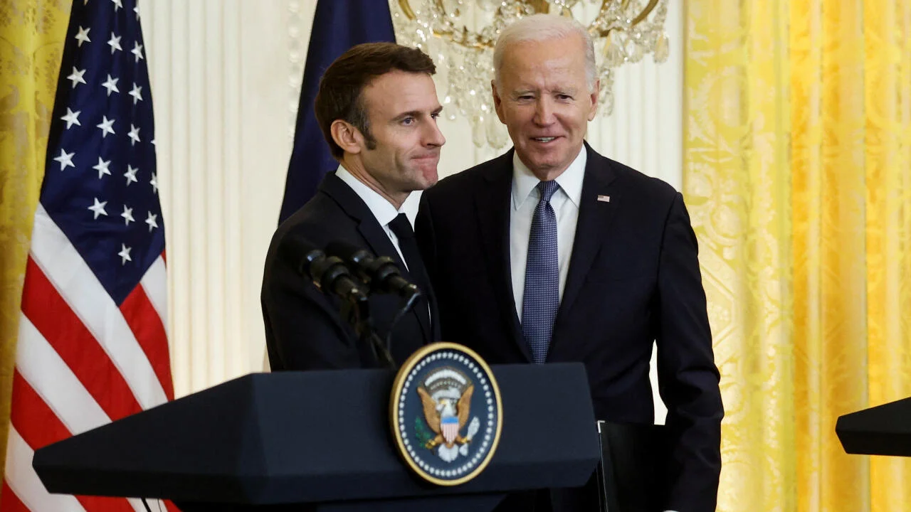 Biden and Macron discuss China, Ukraine, and Taiwan tensions.