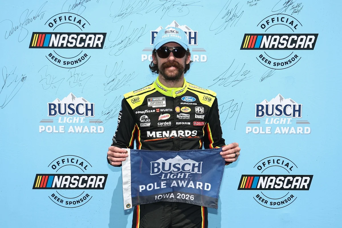 Blaney Secures Iowa Pole in Penske-Hendrick Front-Row Duel