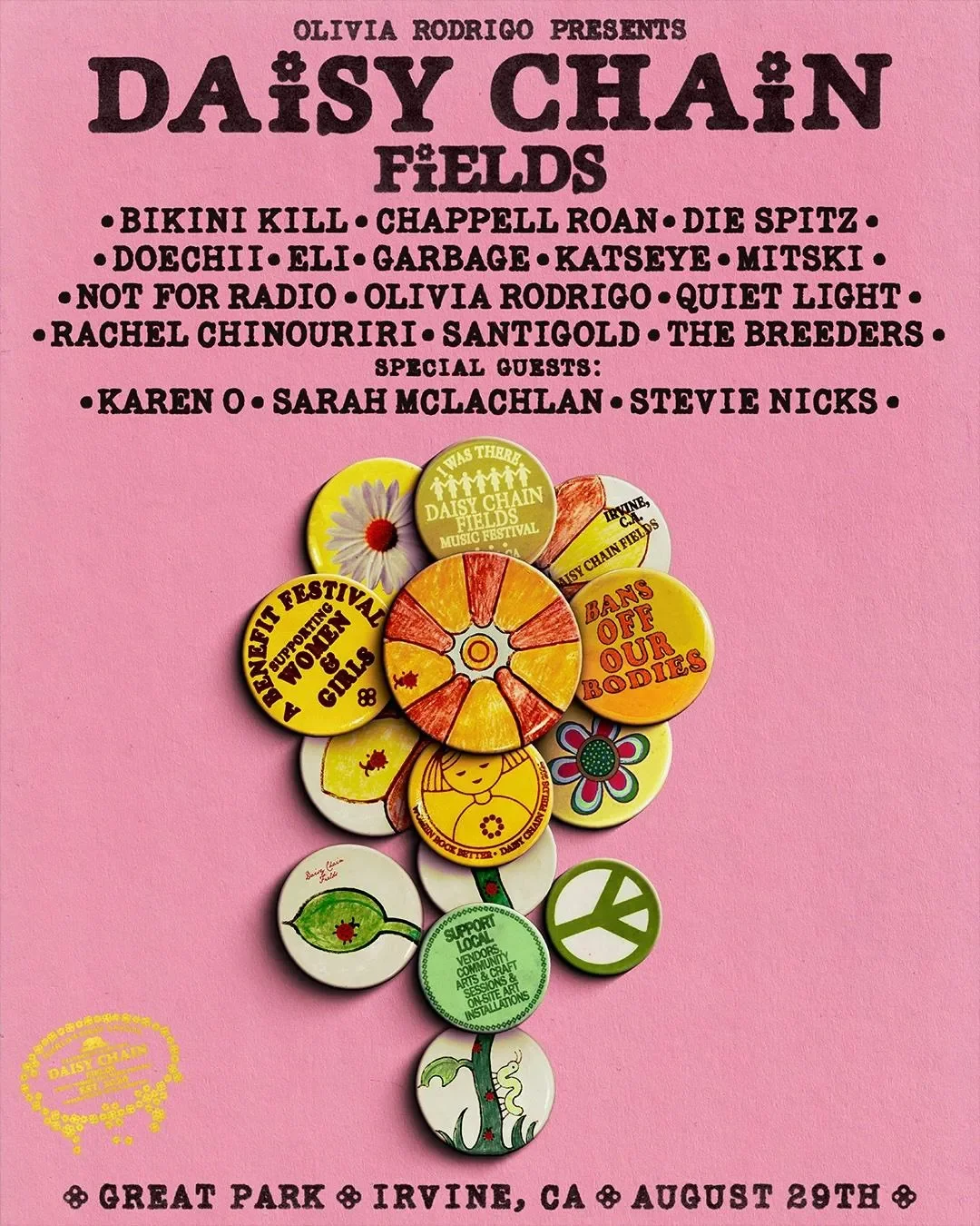Olivia Rodrigo Launches Daisy Chain Fields, a One-Day Festival Benefiting Women’s Charities
