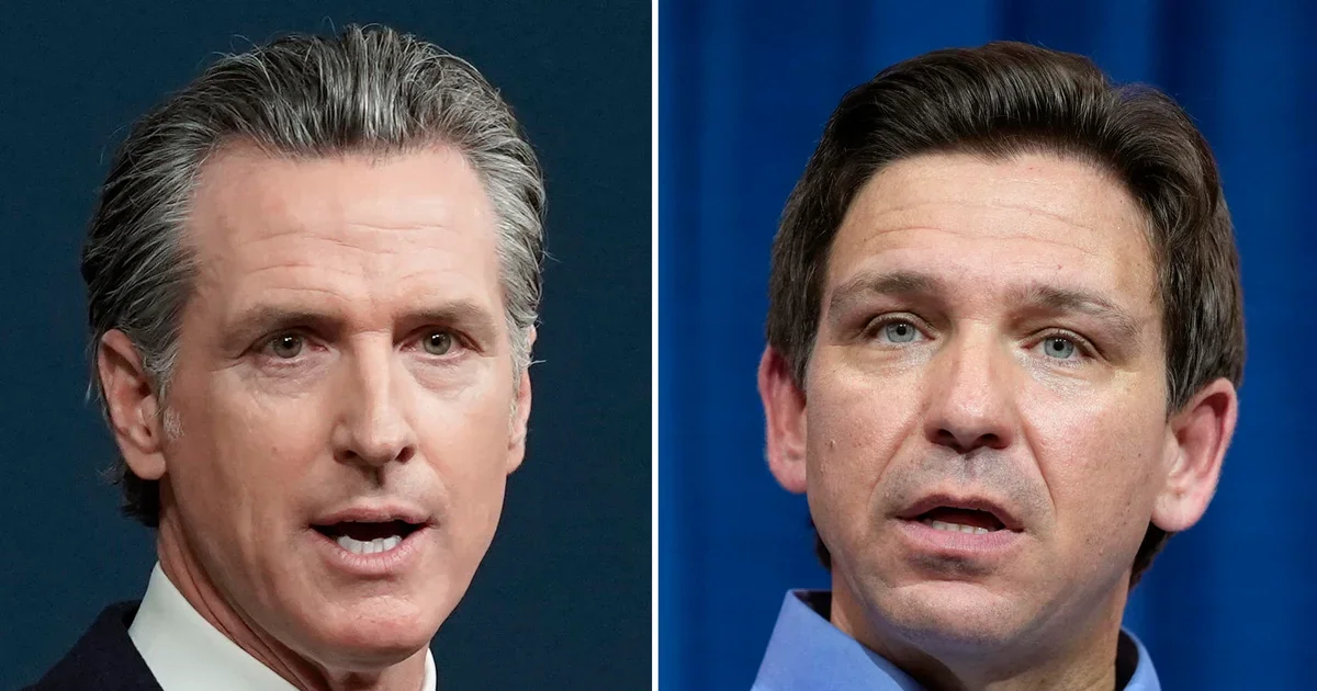 "DeSantis vs. Newsom: Unusual Debate Pits Florida Governor Against California Governor"