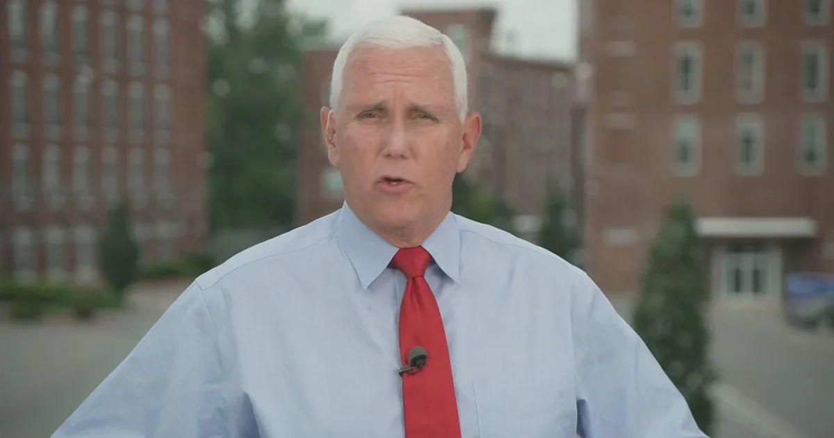 "Former Vice President Mike Pence Denounces Trump's Election Overturn Request on 'Face the Nation'"