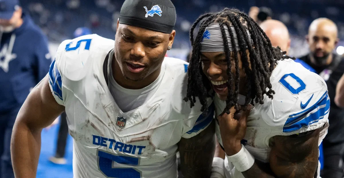 Gibbs lands record-breaking Lions extension as teammates celebrate