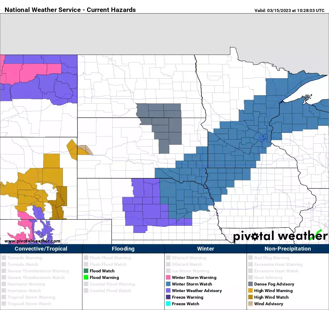 Mixed Weather Ahead: Warm Wednesday, Rain and Snow to Follow