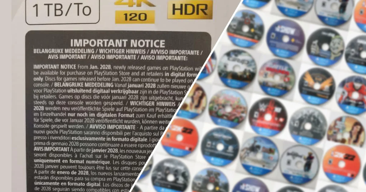PS5 packaging signals end of physical discs in 2028