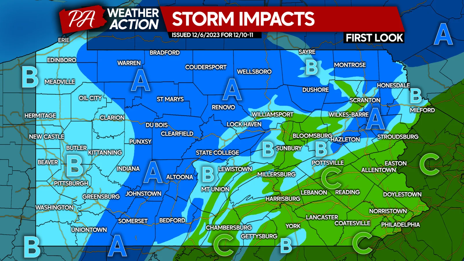 Pennsylvania Braces for Weekend Storm: Snowfall and Accumulation Expected