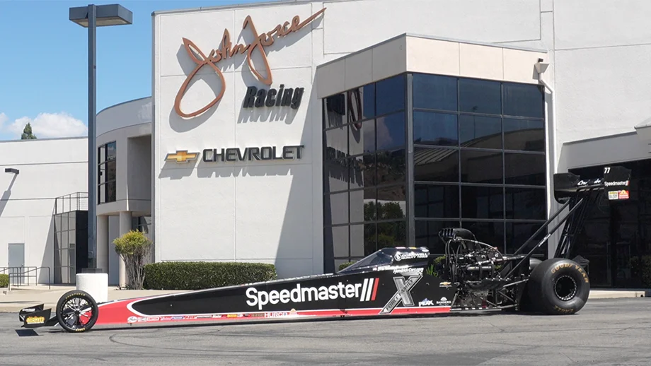 Speedmaster Elevates to Primary Sponsor for Hart’s John Force Top Fuel Dragster