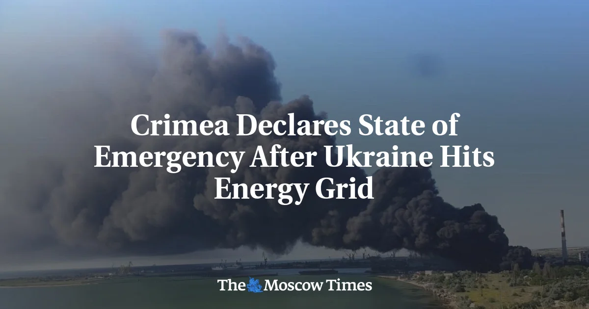 Crimea Declares Emergency as Ukraine Attacks Disrupt Power Grid