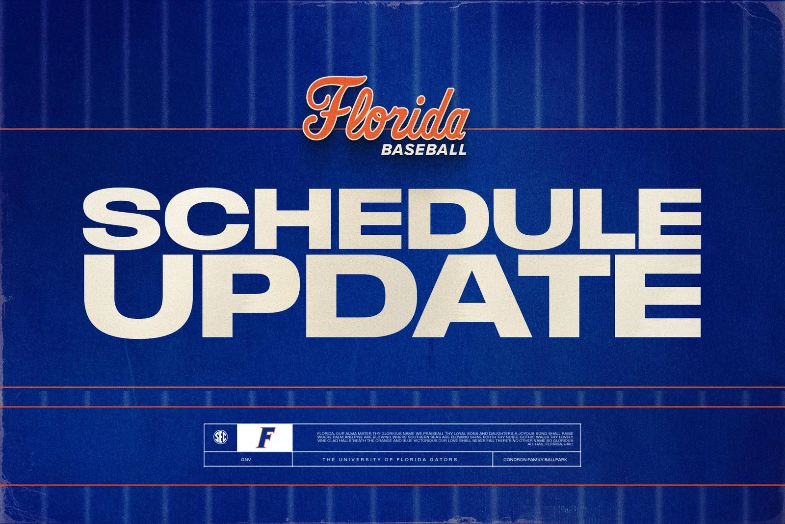 Gators-Miami Night Cap Moved to 8 PM in Gainesville Regional
