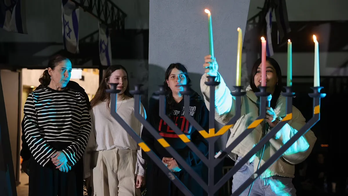 "Hanukkah Lights Shine Hope for Hostages: Israelis and Communities Unite for Release"