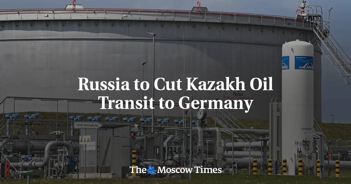 Kazakh Oil Transit via Druzhba to Germany Suspended