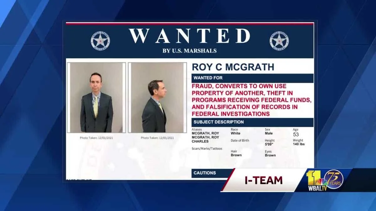 FBI offers $10K reward for arrest of wanted fugitive Roy McGrath.