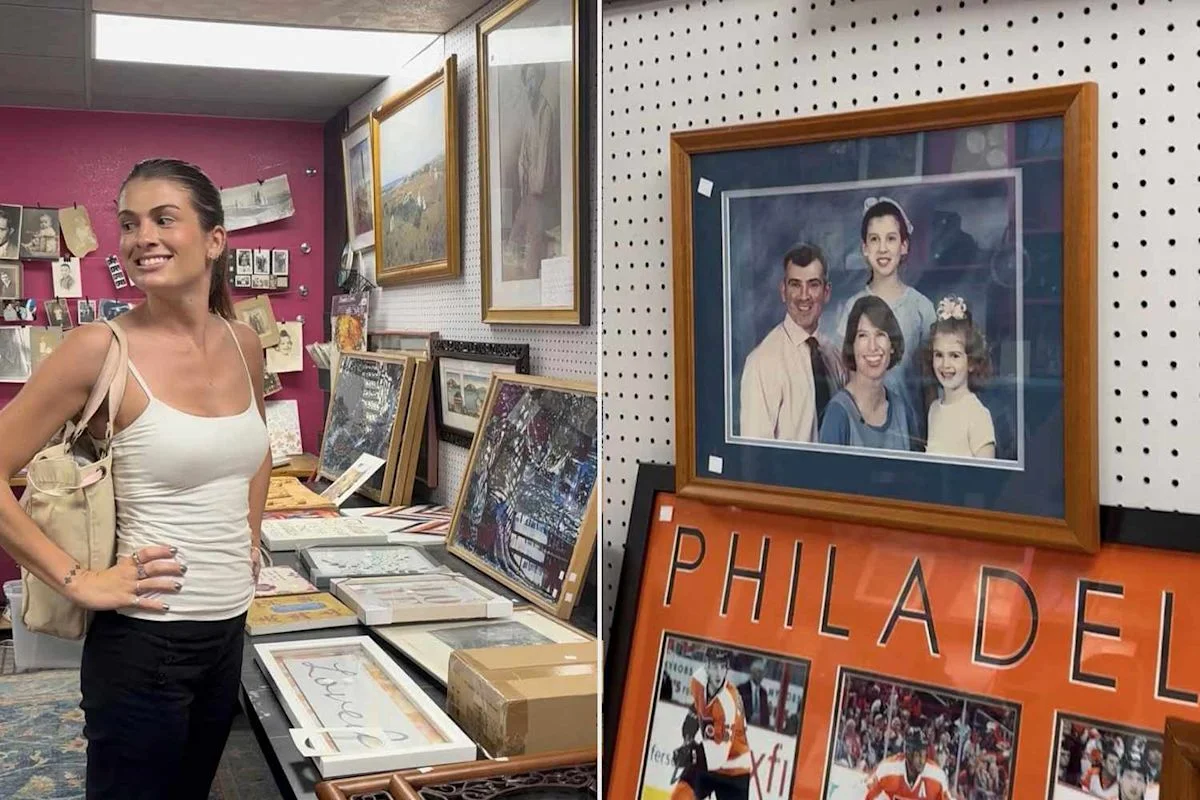 Decades-Old Family Portrait Surfaces at Thrift Store, Leaving Family Laughing and Baffled