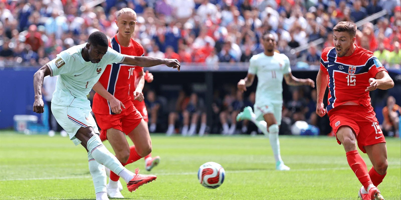 Dembélé's rapid hat-trick seals France's Group I top spot over Norway