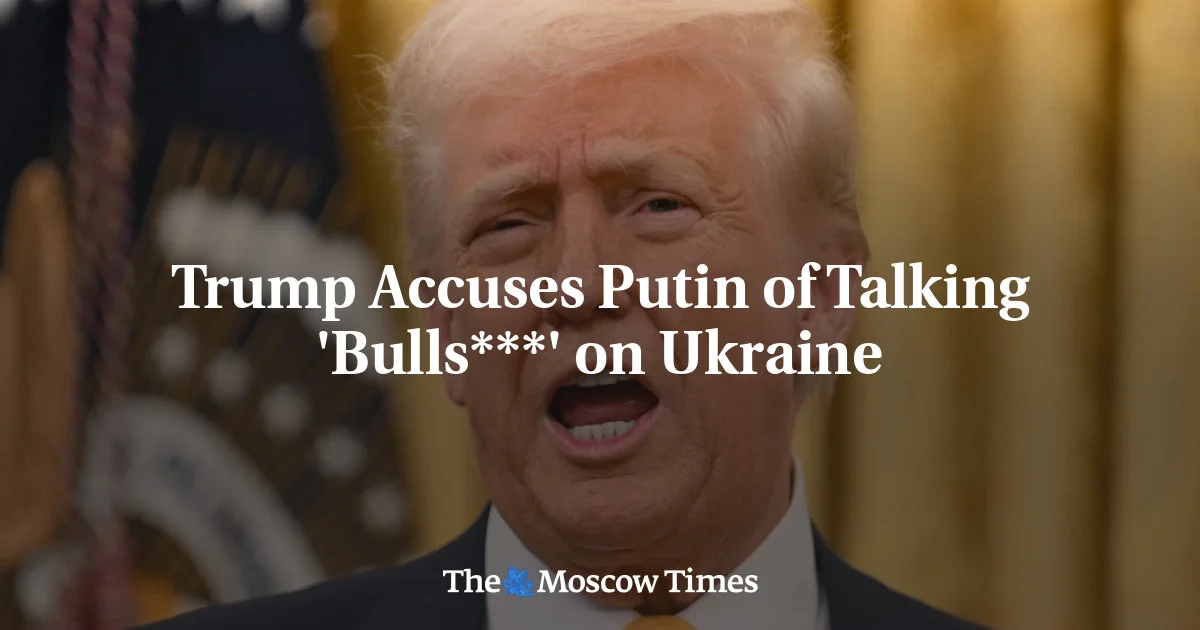 Trump's Frustration with Putin Over Ukraine Escalates