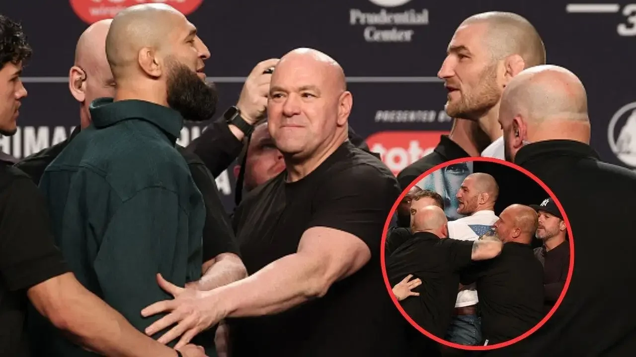 Chimaev's kick ignites UFC 328 press conference chaos
