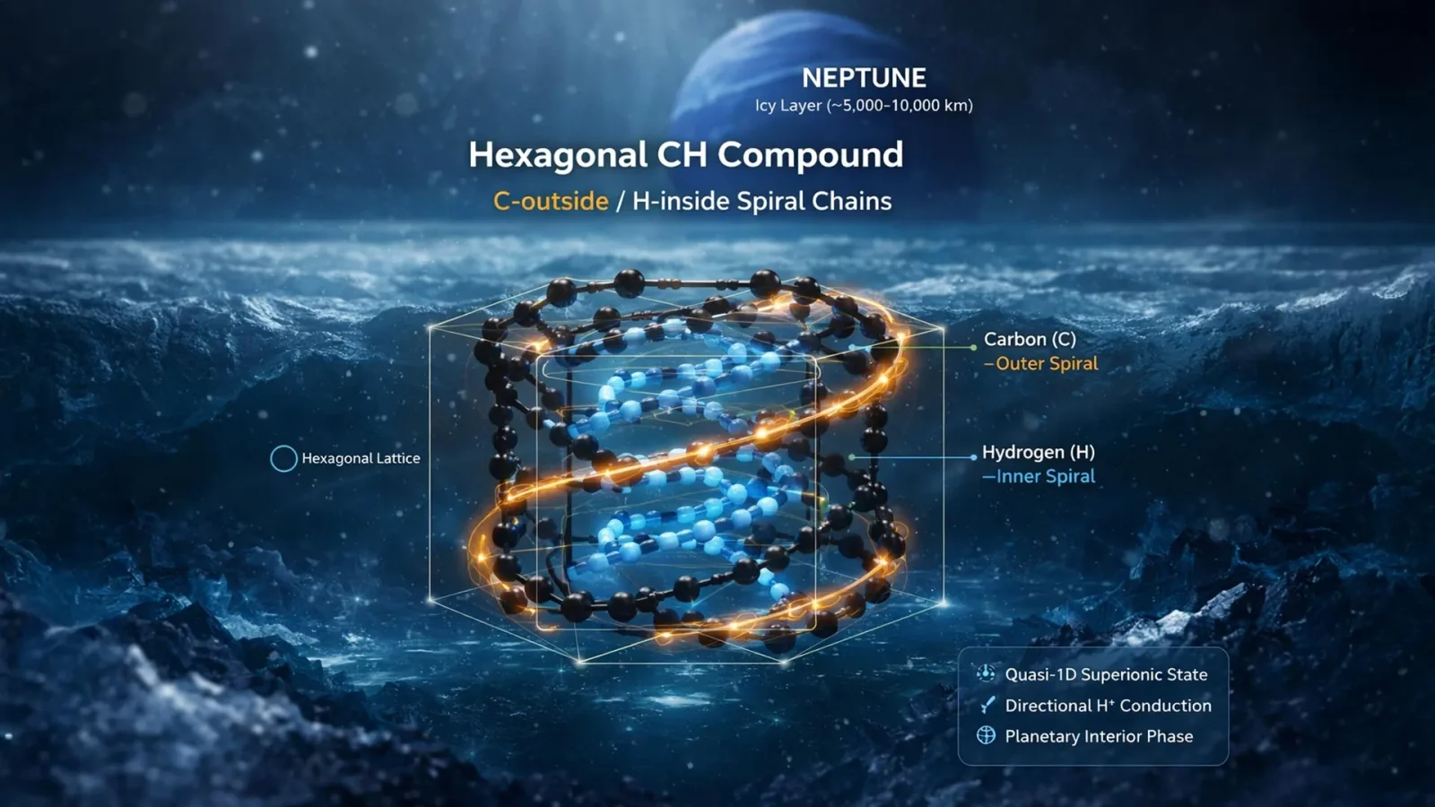Hidden Carbon-Hydrogen Phase May Shape Uranus and Neptune’s Interiors