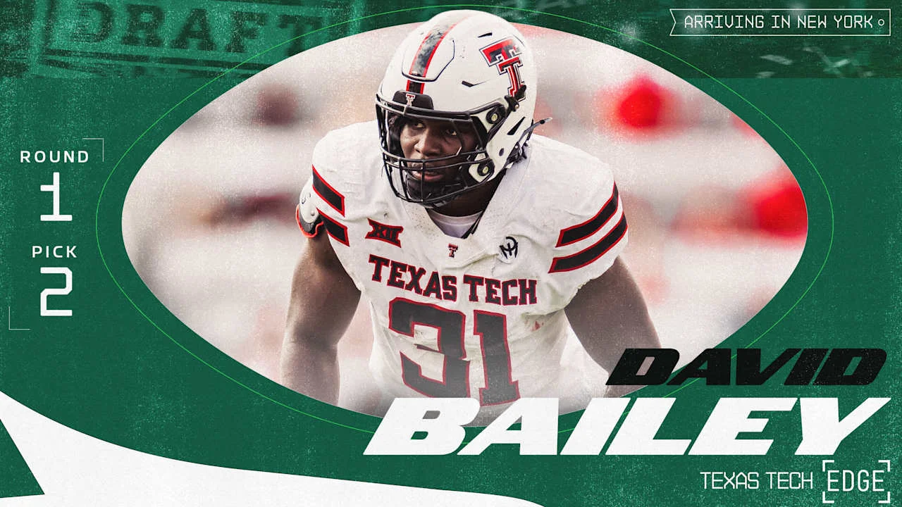 Jets land Texas Tech edge Bailey with No. 2 pick