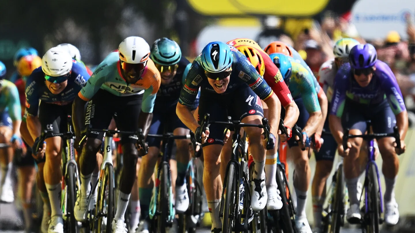 Merlier claims Stage 7 sprint as Pogacar clings to yellow in Bordeaux