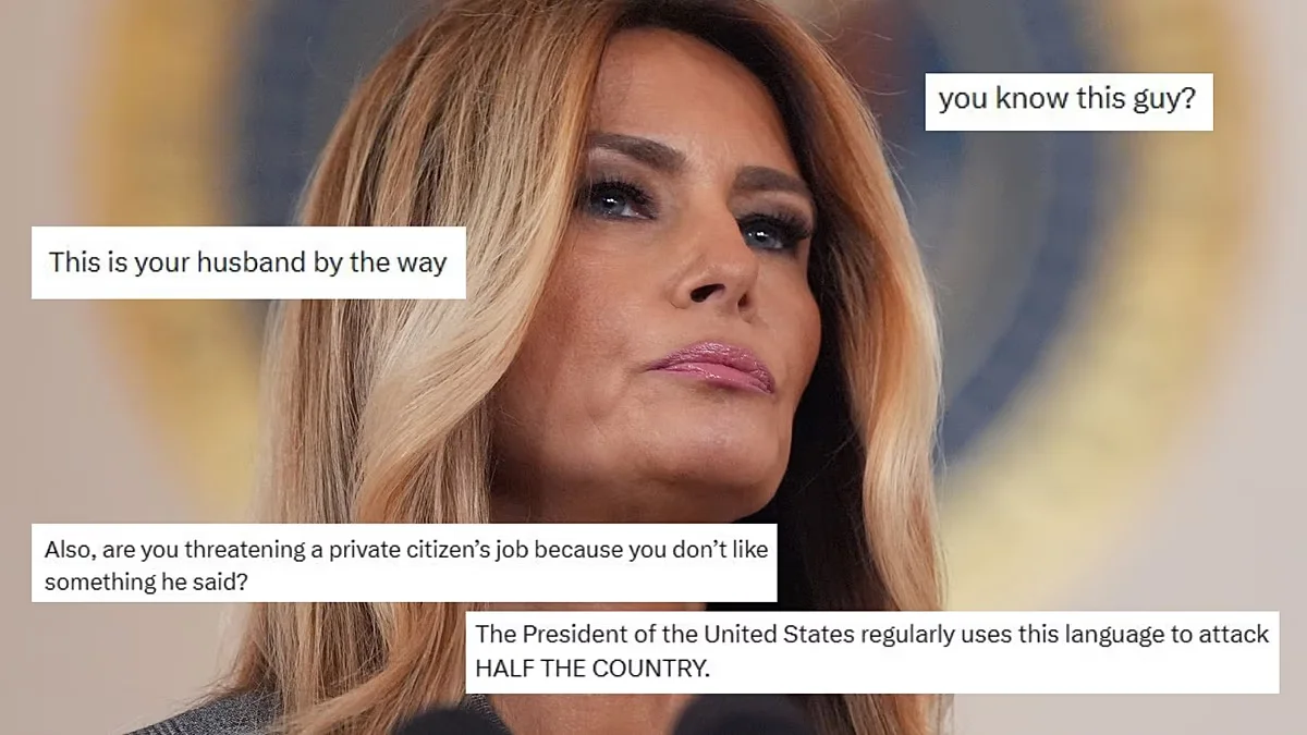 Melania Trump backlash over Kimmel roast sparks hypocrisy debates