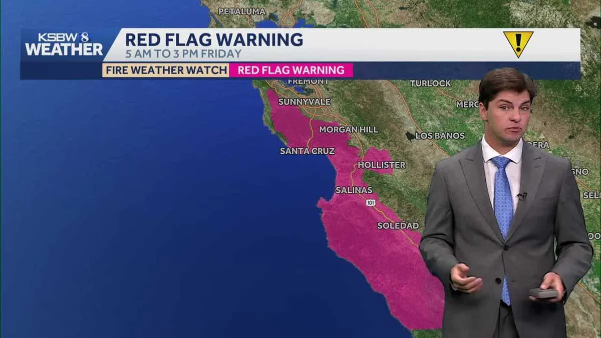Central Coast Faces Red Flag Warning as Lightning Threat Lifts Wildfire Risk