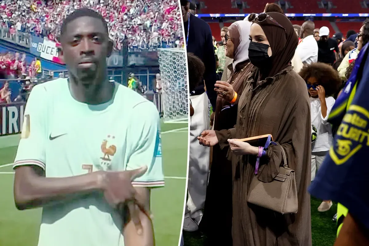 Dembélé nets historic first-half World Cup hat trick as wife celebrates on Instagram