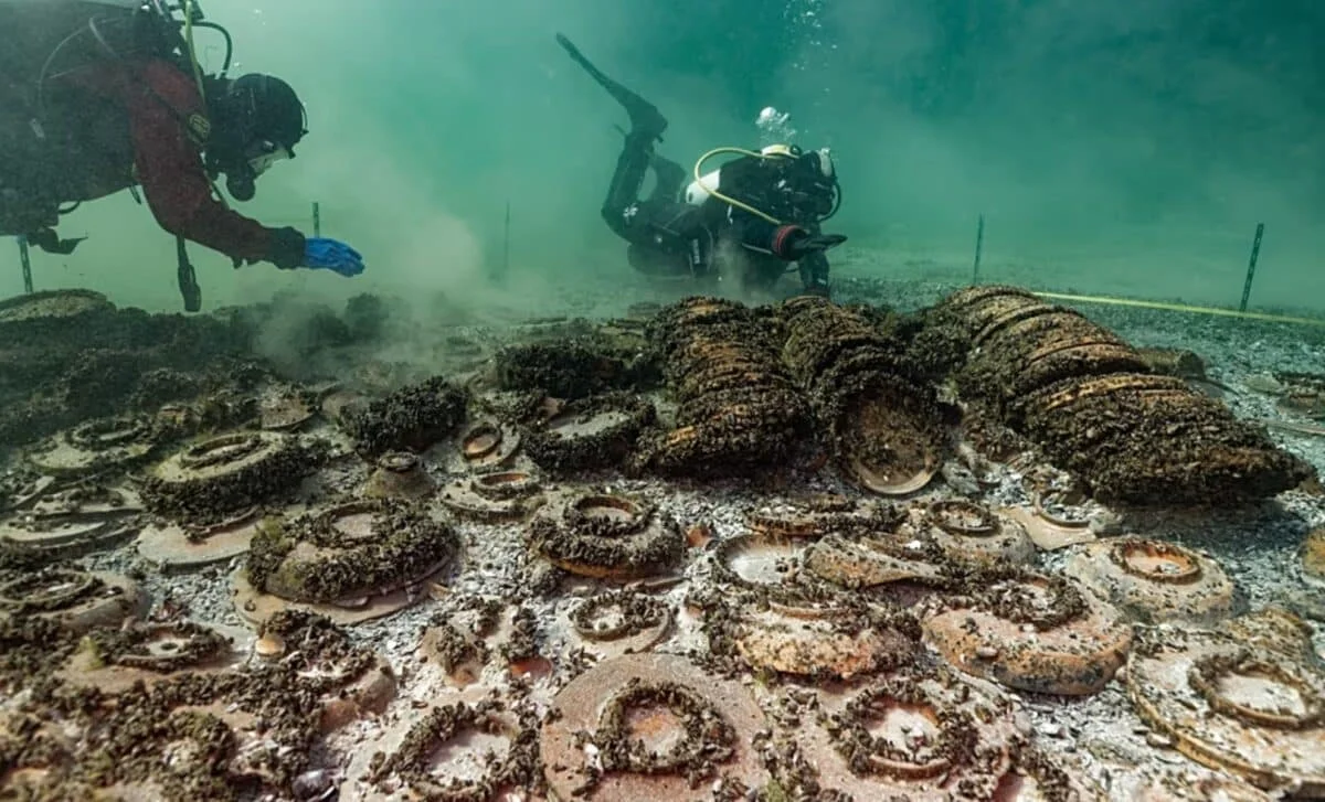 Intact Roman Cargo Emerges from Swiss Lake After 2,000 Years