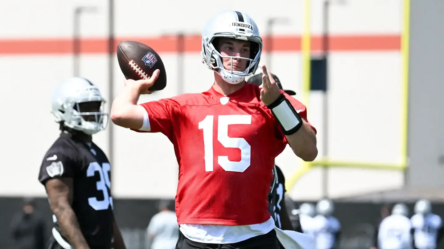 Mendoza Impresses Early as Raiders Build Around Him in Camp