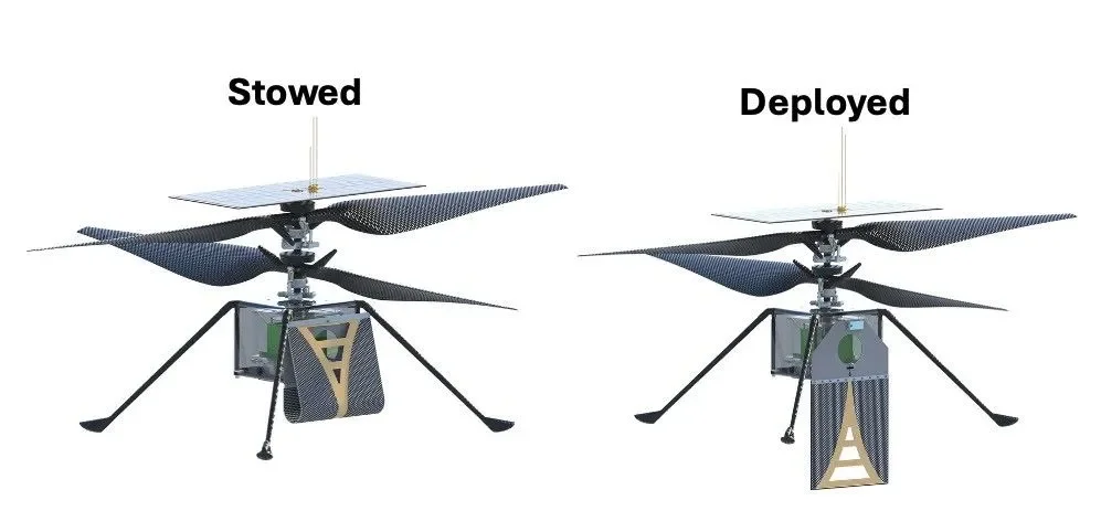 NASA Tests Lightweight Foldable Radar for Mars SkyFall Helicopters