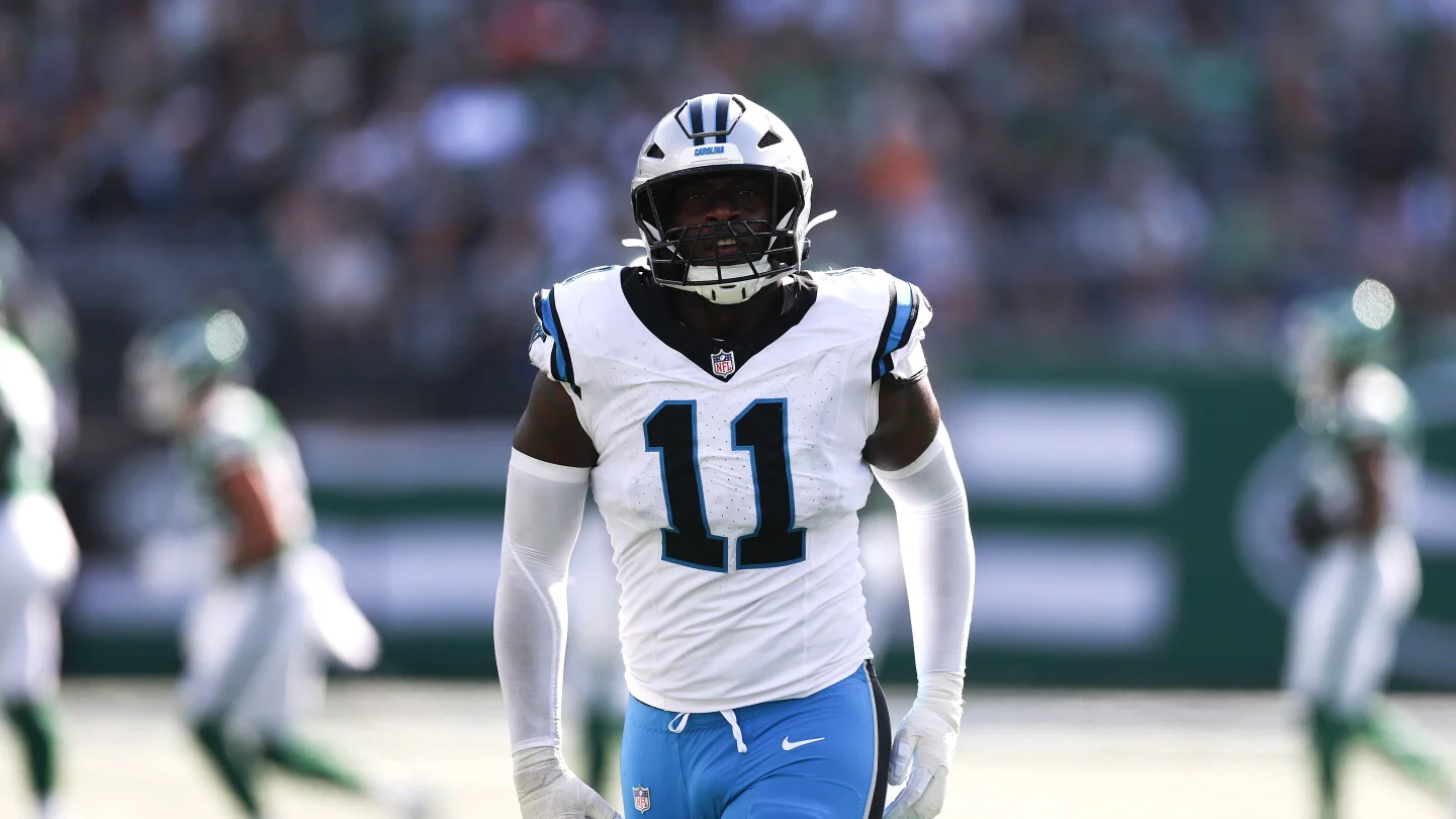 Panthers' Scourton exits camp after apparent knee injury