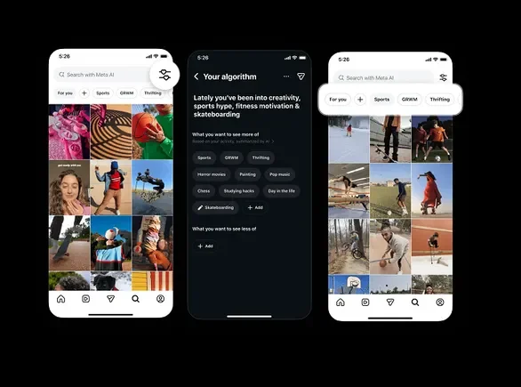 Instagram broadens Your Algorithm controls to Explore for expanded topic personalization