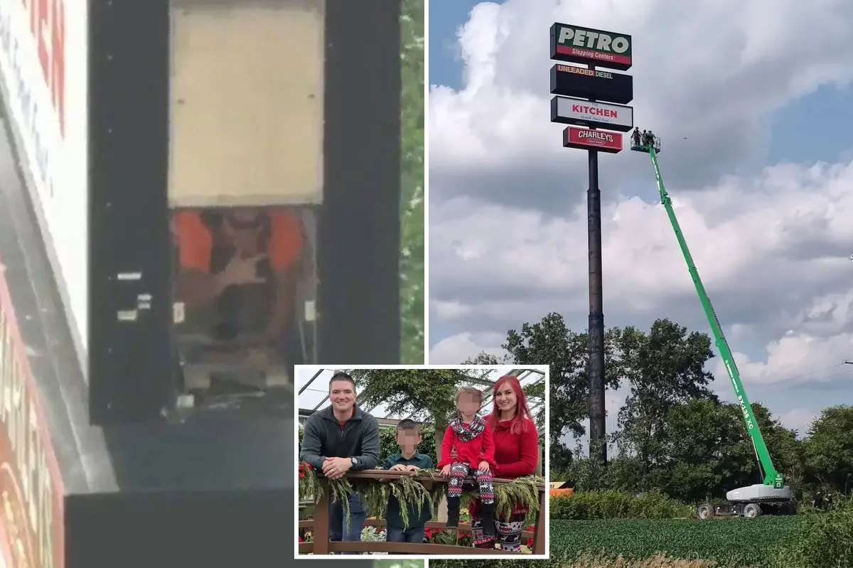 Illinois Electrician Survives Six-Hour Ordeal Inside 130-Foot Sign, Records Goodbye Messages