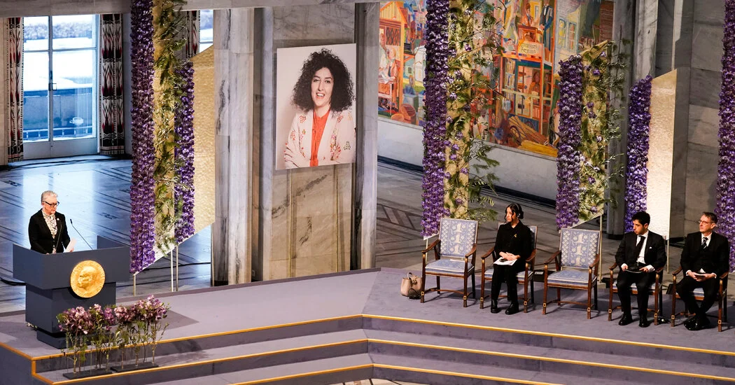Nobel Peace Prize Accepted by Narges Mohammadi's Children