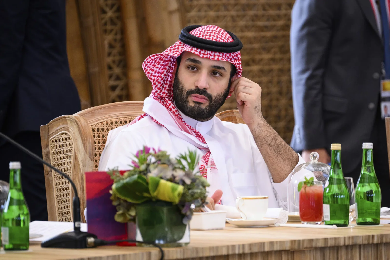 Biden's top aide and Saudi prince discuss progress towards ending Yemen war.