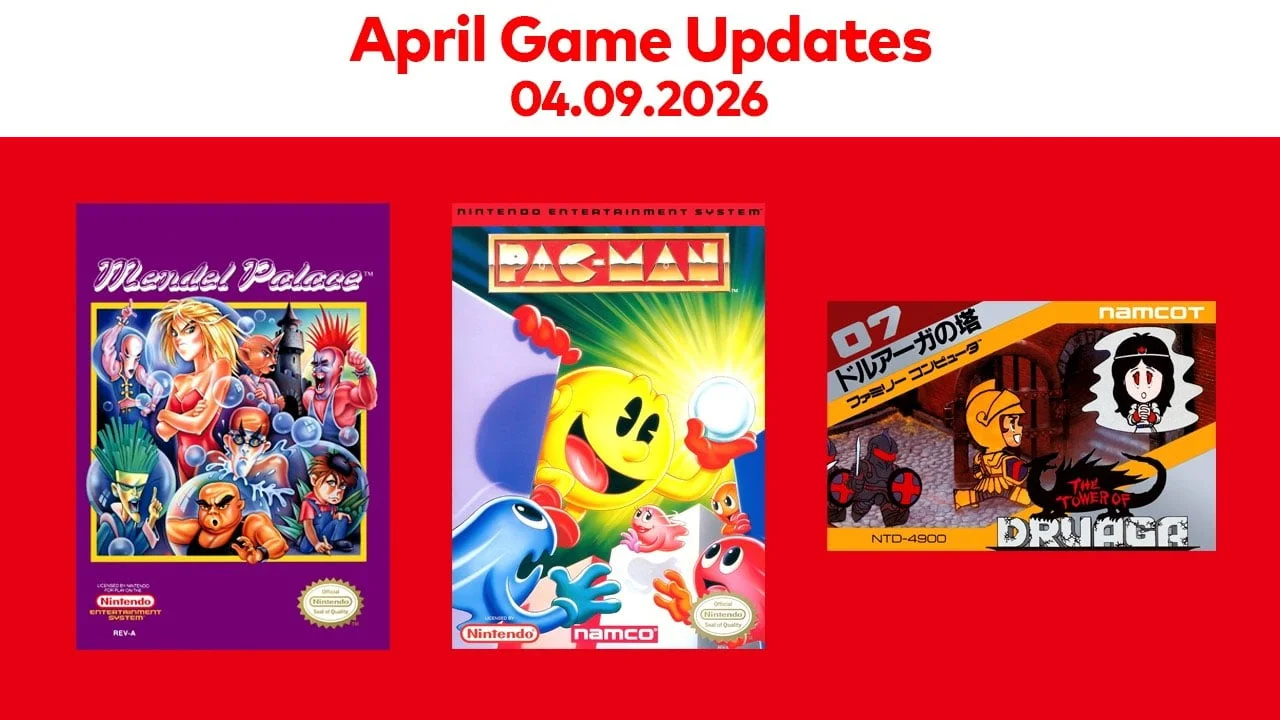 NES Classics Expands with Mendel Palace, PAC-MAN, and The Tower of Druaga