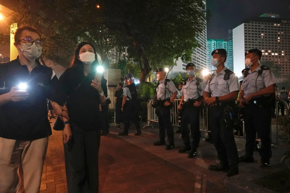 Hong Kong court mulls sentences for Tiananmen vigil organizers; Pillar of Shame at stake