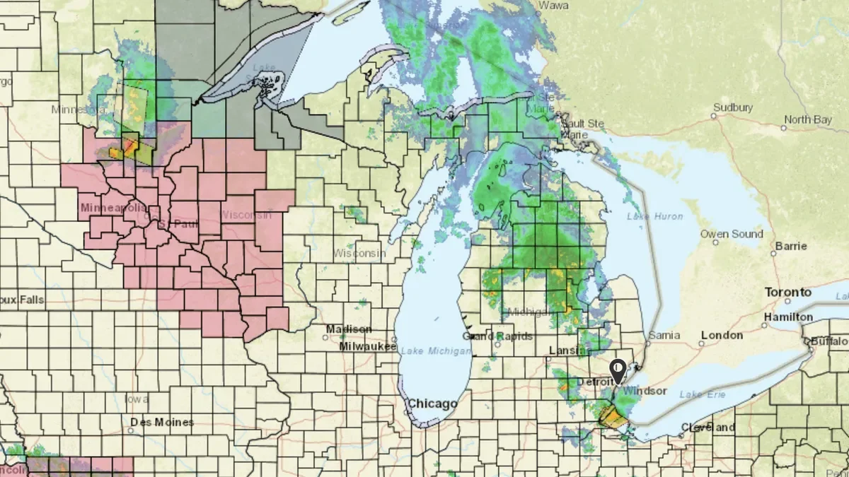 "Stormy Weather Alert: Southeast Michigan Braces for Thunderstorms"