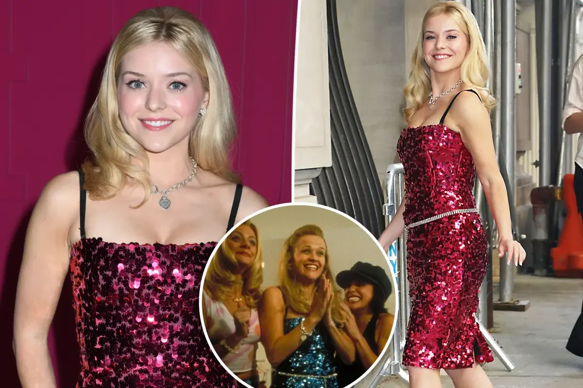 Lexi Minetree Dons Elle Woods Spirit in Pink Sequins for Legally Blonde Prequel Promo