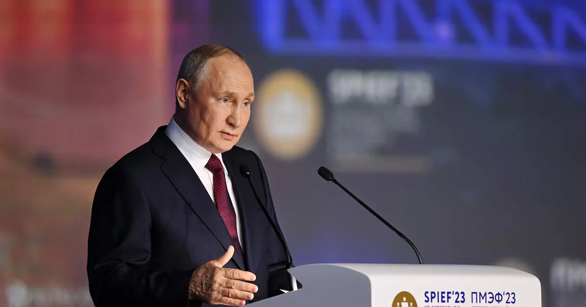 Putin's Keynote Address at St. Petersburg Forum.