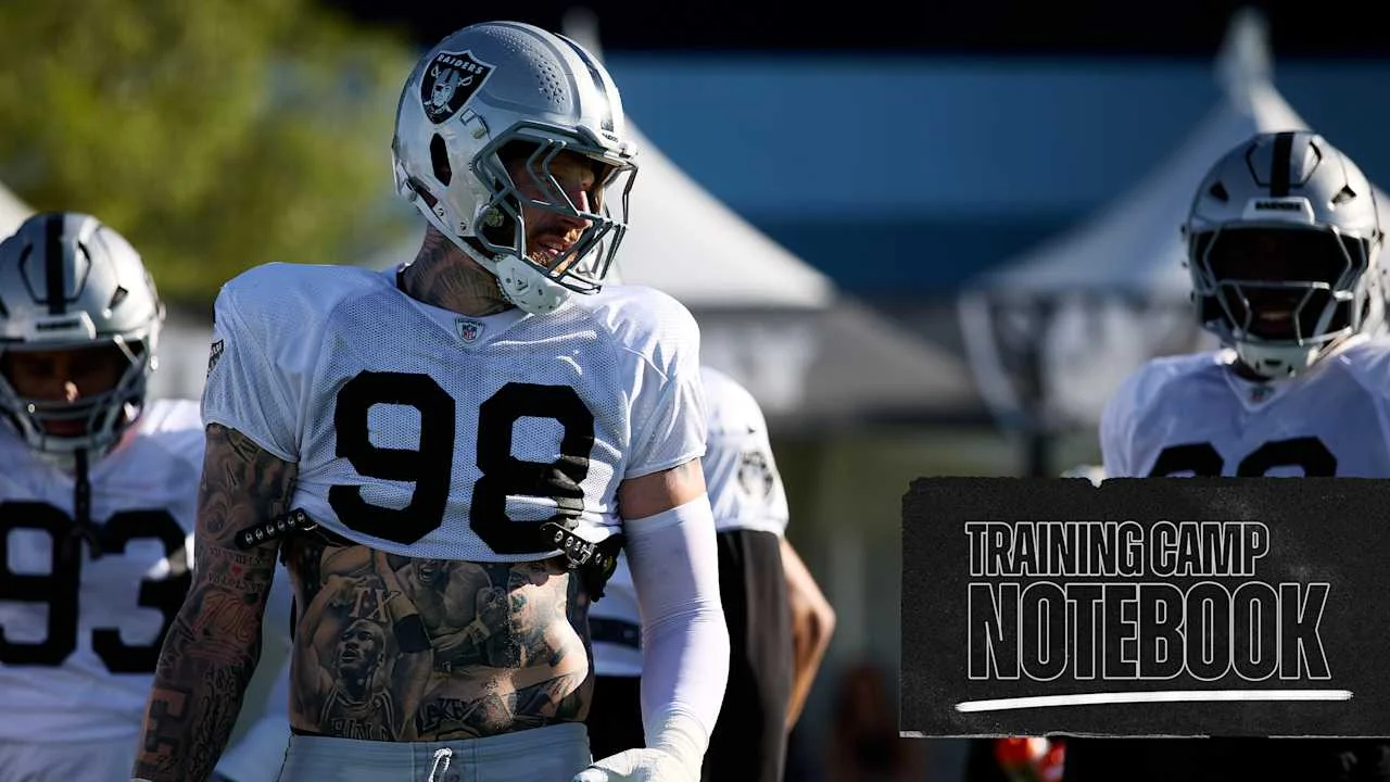 Raiders Day 5 Pads Spark Physical Clash as Crosby, Stokes Stand Out