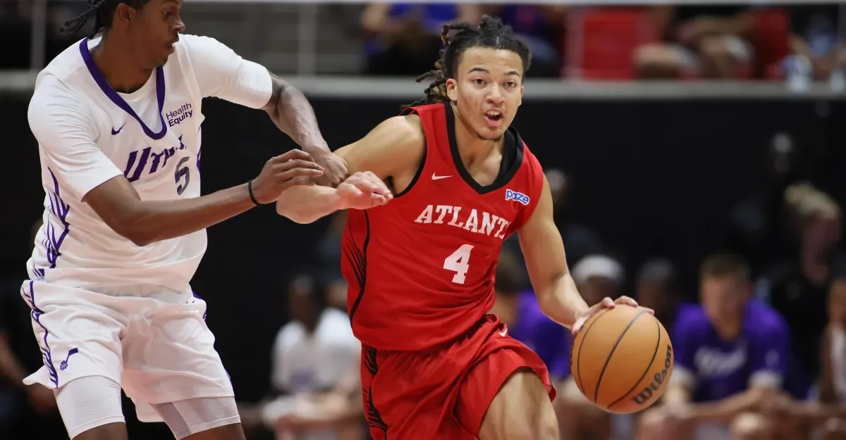 Flemings Leads Hawks in Summer League Debut, But Jazz Escape 102-101 in OT