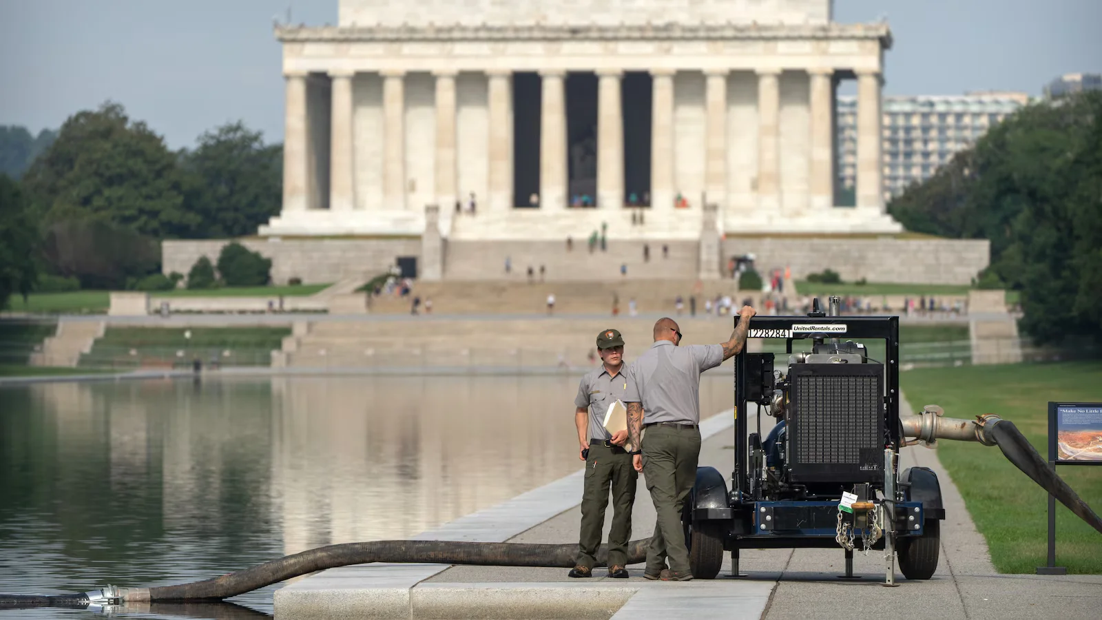Fresh setback at Lincoln Memorial pool as Trump renovation overruns