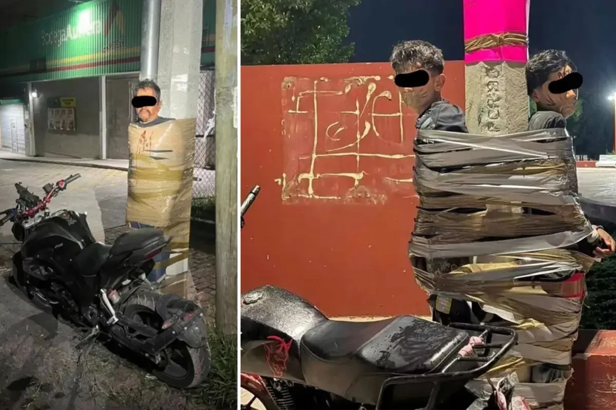 Mexico's 'Batman' vigilante hunted for duct-taping bike thieves to lampposts