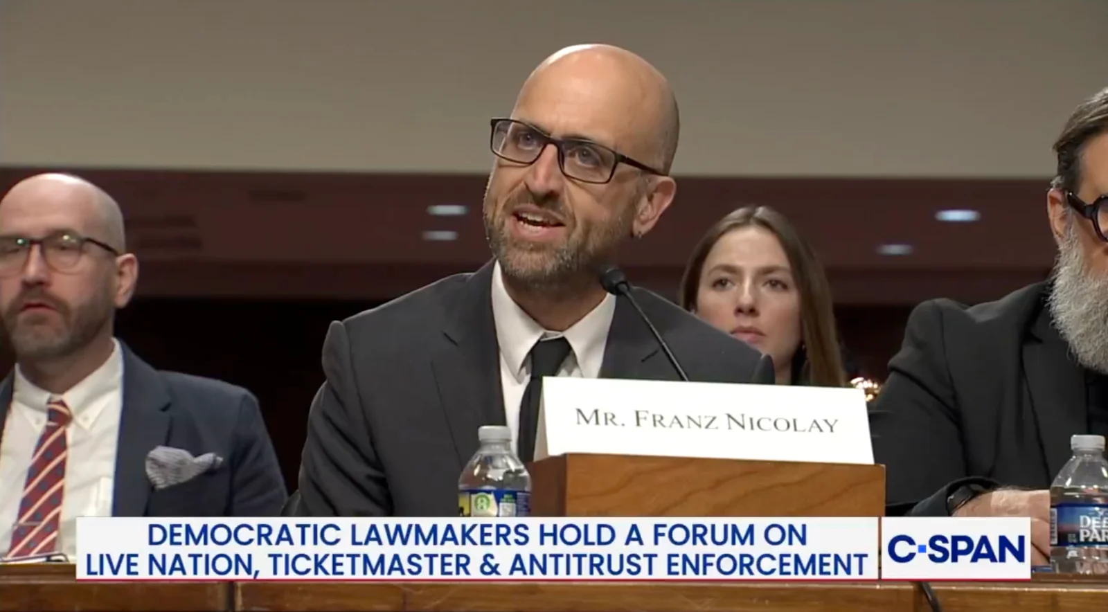 Franz Nicolay Calls for Breakup of Live Nation Monopoly in Congress Hearing