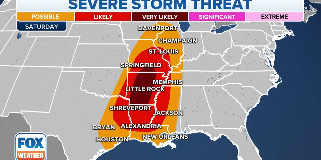 Severe storms threaten multiple states this weekend.