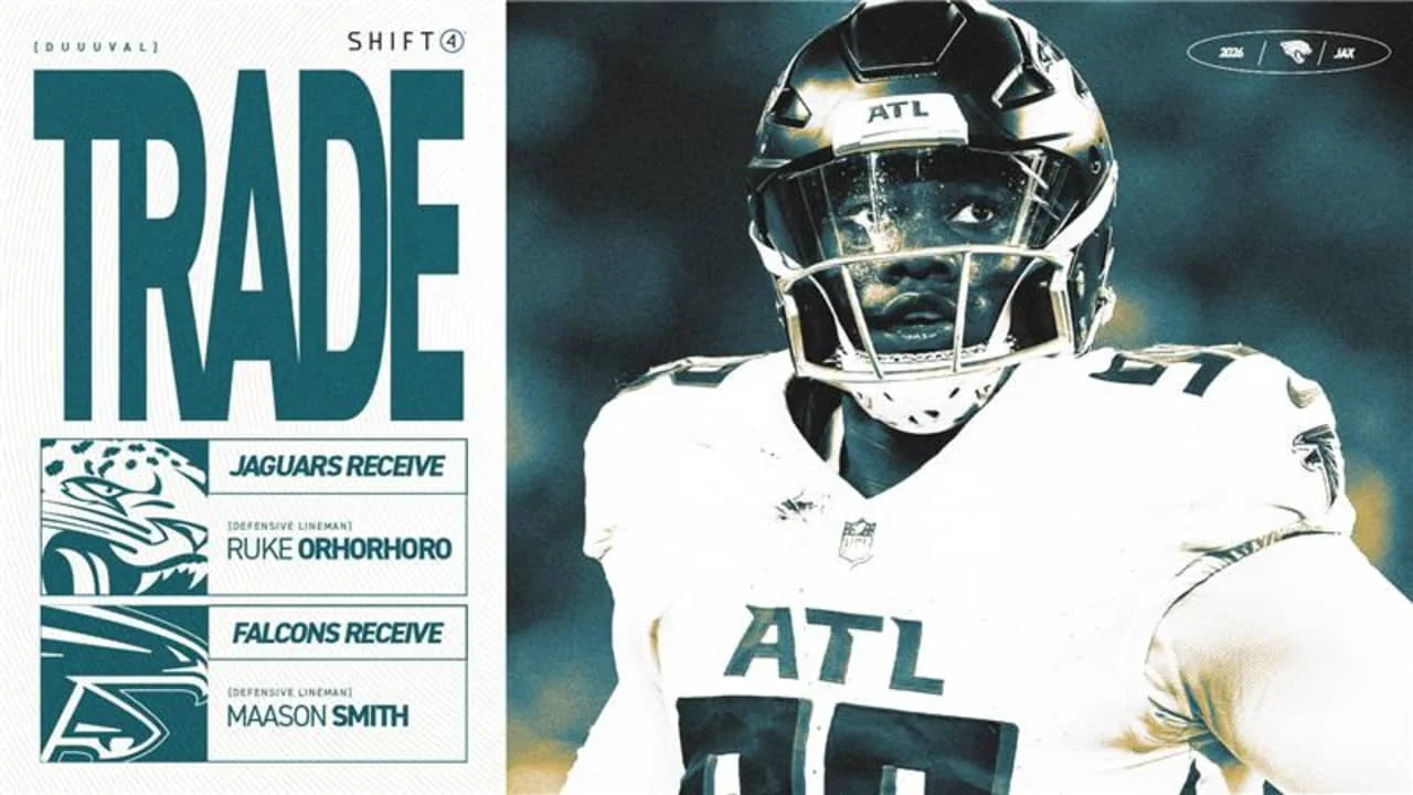 Jaguars Acquire Ruke Orhorhoro in DL Swap, Trade Maason Smith to Falcons