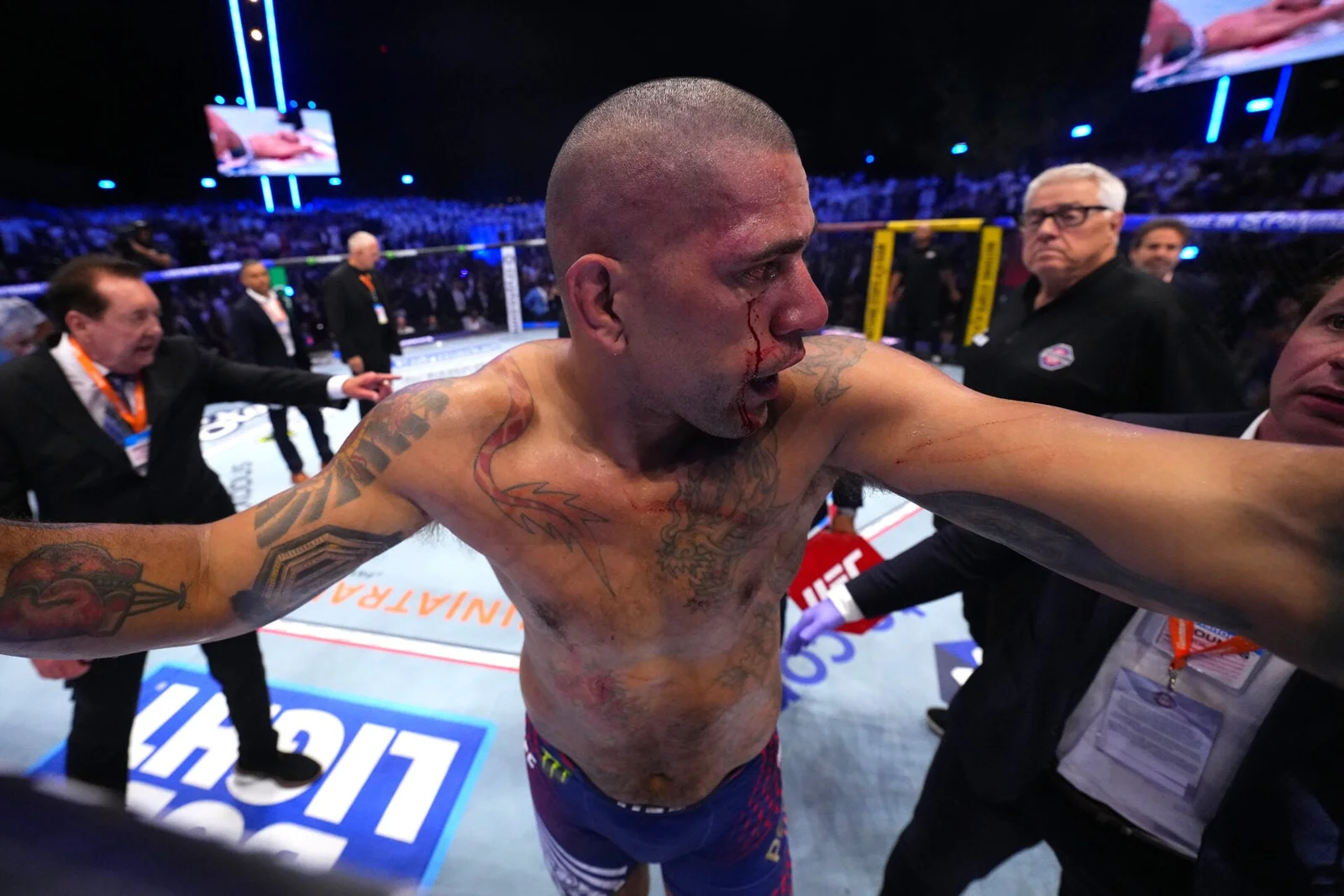 Pereira calls for referee punishment after Gane KO at UFC Freedom 250