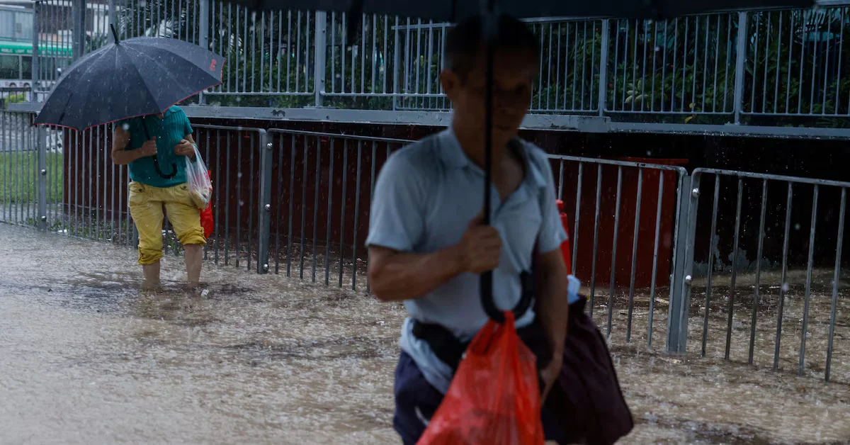 Record-breaking rainfall inundates Hong Kong, causing widespread flooding