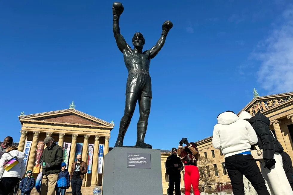 Brazilian World Cup Fans Snap Selfies by Philadelphia's Rocky Statue