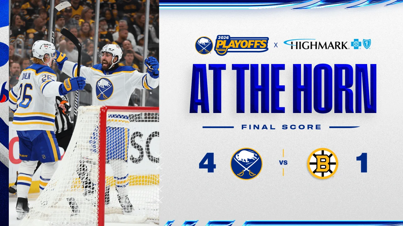 Sabres Clinch Series, End Bruins’ Playoff Run — First Win Since 2007
