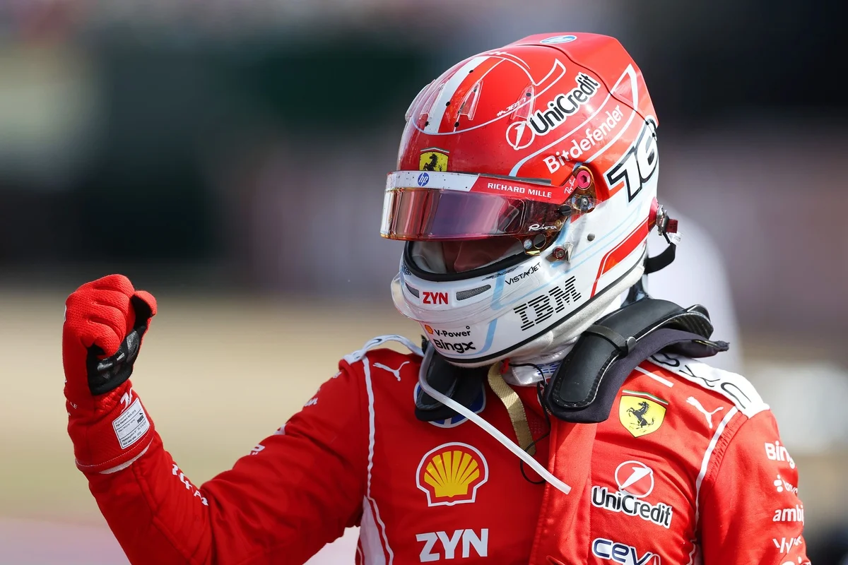 Leclerc seals Ferrari victory as Antonelli falters at Silverstone